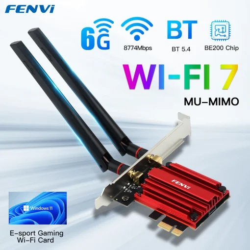 FENVI WiFi 7 BE200 PCIE מתאם WiFi ל-Bluetooth 5.4