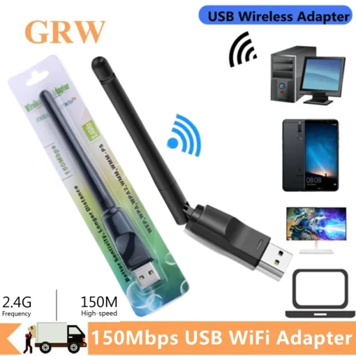 GRWIBEOU 150 Мбитс мини USB WiFi-адаптер