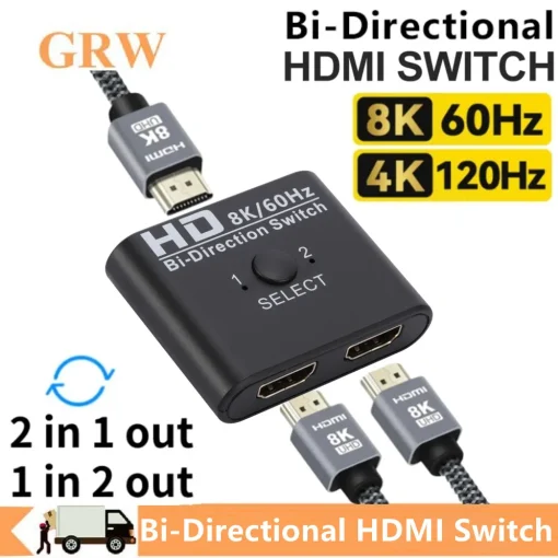 HDMI-совместимый сплиттер переключатель 8K 60