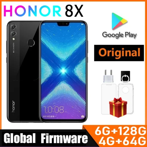 HONOR 8X Смартфон Глобальная прошивка ЦПУ Hisi Qilin 710 6.5-дюйма тыловая камера 20 МП распозна