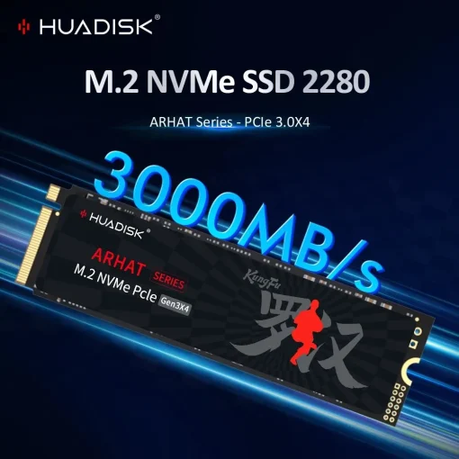 HUADISK M2 SSD на 128 ГБ, 256 ГБ, 512 ГБ, 1 ТБ, 2 ТБ