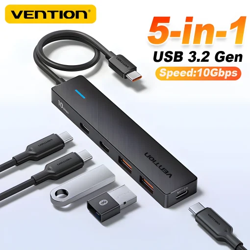 HUB Vention USB 3.2 5 ב-1