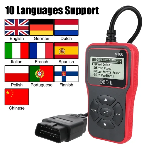 OBD2 сканер диагностический инструмент OBD2 V100