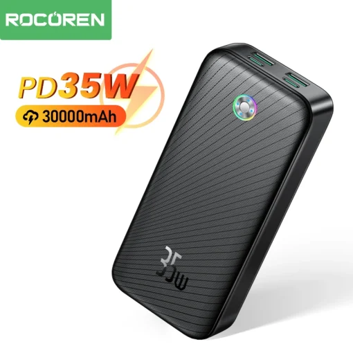 Rocoren 30000mAh быстрая зарядка