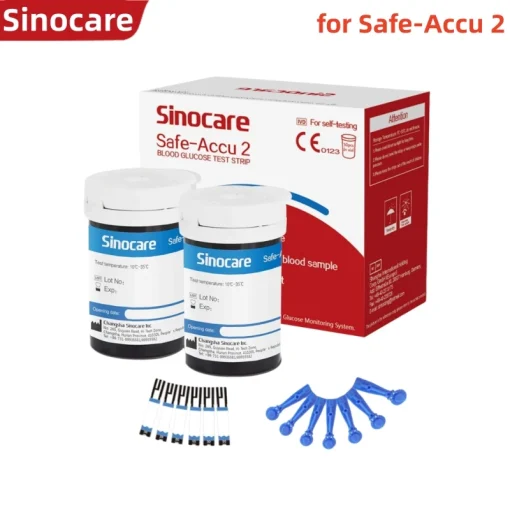 Sinocare Тест-полоски для глюкометра Safe-Accu 2