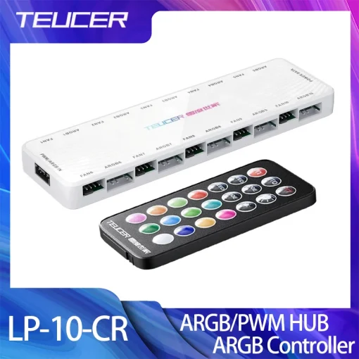 TEUCER LP-10 ARGBPWM HUB с контроллером ARGB 2 в 1