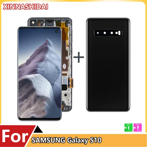 TFT S10 с рамкой Экран для Samsung Galaxy S10