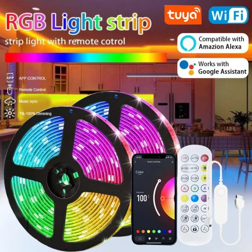 Tuya 5050 RGB Led лента WIFI