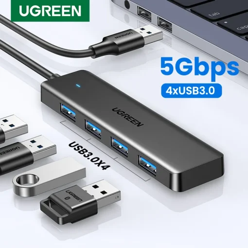 UGREEN 4-портовый концентратор USB 3.0