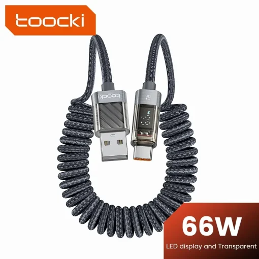 USB-C кабель Toocki 66 Вт 6 А