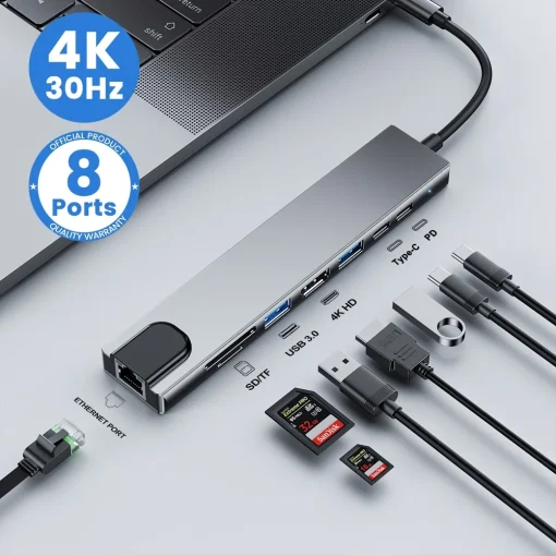 USB-C концентратор Type-C Thunderbolt 3