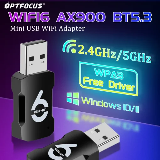 Wi-Fi 6 адаптер OPTFOCUS 900Mbps USB