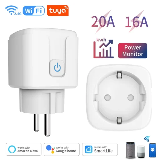 Wi-Fi розетка Tuya Smart Socket EU16A20A