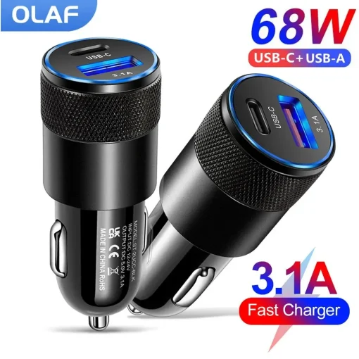 Автомобильный USB-адаптер для телефона Olaf Type C