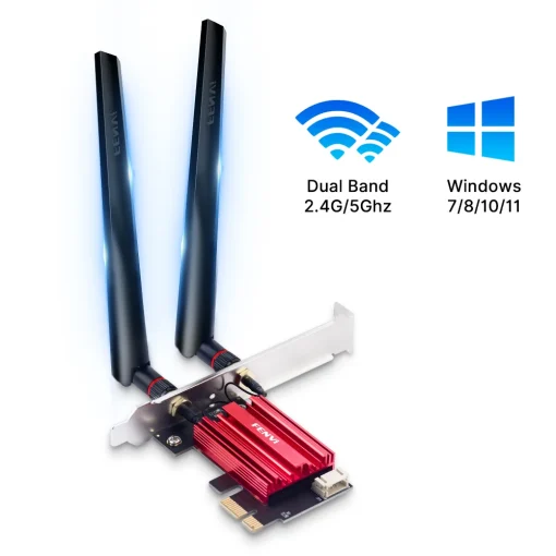 Адаптер Wi-Fi Bluetooth 4.0 PCI-E fenvi 1200 Мбитс