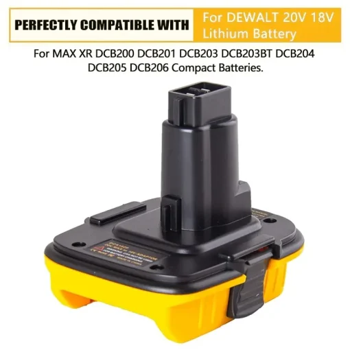 Адаптер для аккумулятора DCA1820 20 В для инструментов Dewalt 18 В