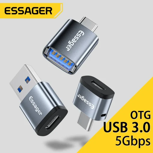 Адаптер-переходник Essager Type-C to USB 3.0 OTG