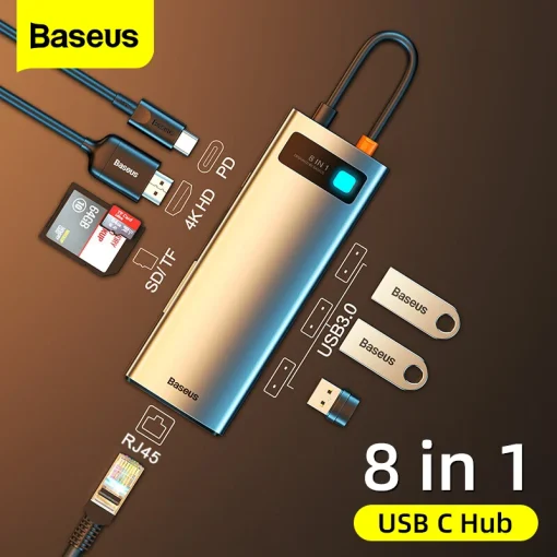 Базовый USB-хаб HDMI, совместимый с 4K, Type C