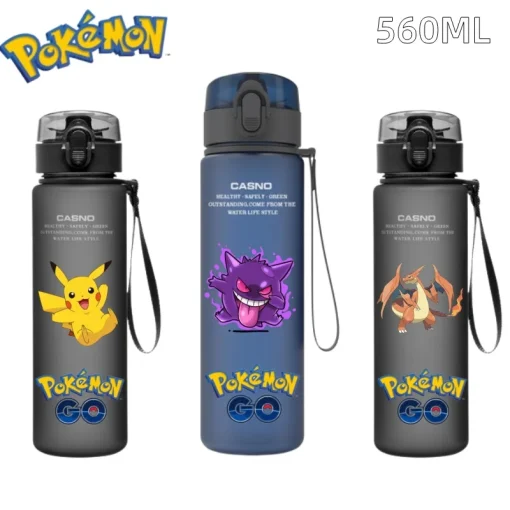 Бутылочка для воды Pokemon PikachuGengar, 560 мл