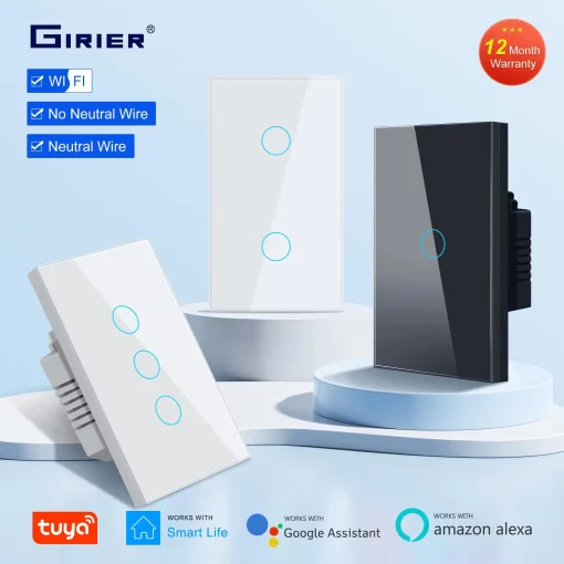 Выключатель GIRIER Smart WiFi с сенсорным управлением