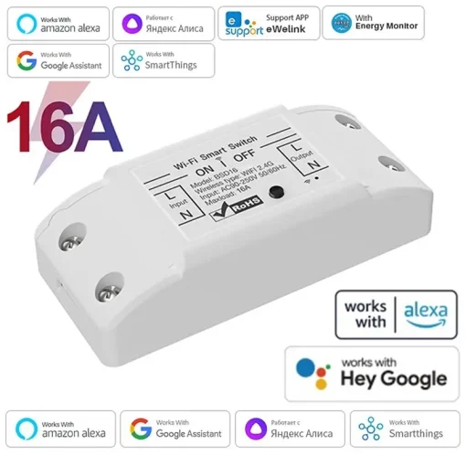 Выключатель Wi-Fi Smart 16A