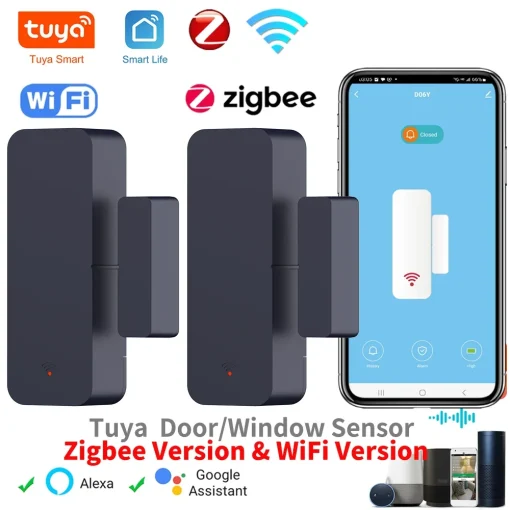 Датчик двери-окна Tuya Zigbee с Wi-Fi