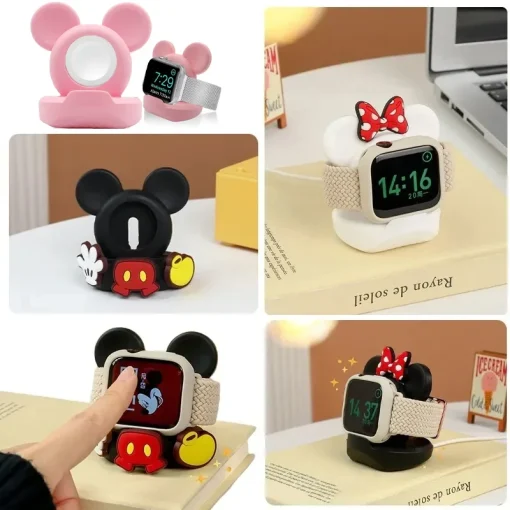 Док-станция Mickey Mouse и подставка Minnie на рабочий стол для Apple Watch