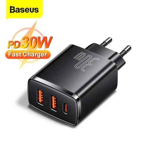 Зарядное Baseus 30 Вт USB Type-C QC3.0 PD 20 Вт