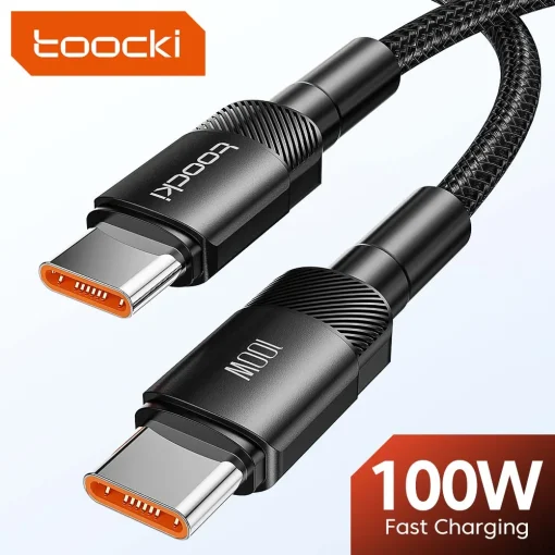 Зарядный кабель Toocki Type-C на USB-C 100 Вт