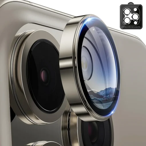 Защитное стекло для камеры Metal Camera на iPhone 15 Pro Max