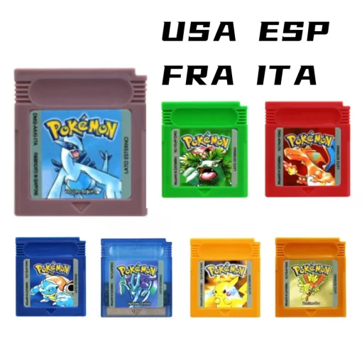 Игровые картриджи GBC Pokemon 16 бит