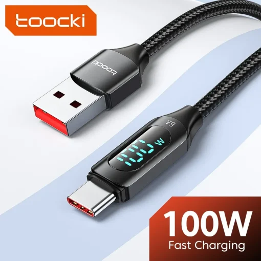 Кабель Toocki 100 Вт USB Type C