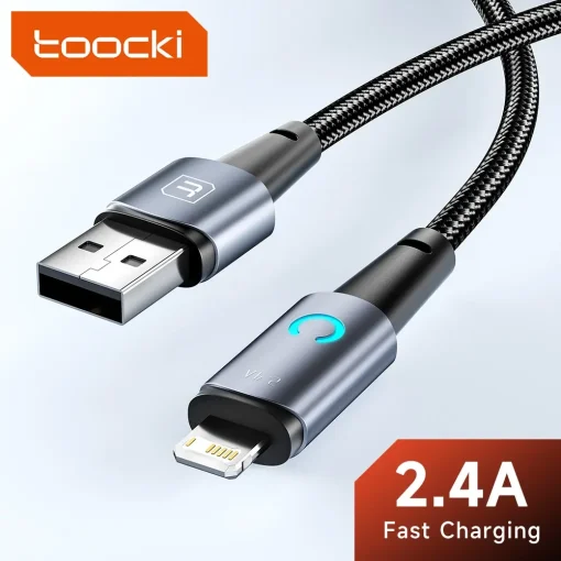 Кабель Toocki с разъёмом USB на Lightning или Type C