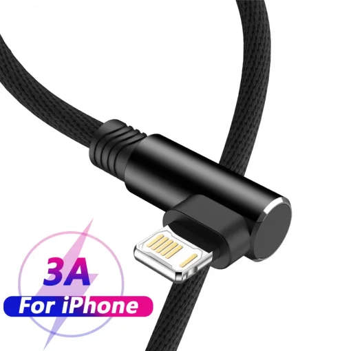 Кабель USB 90 градусов для iPhone