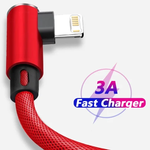 Кабель USB 90° для iPhone