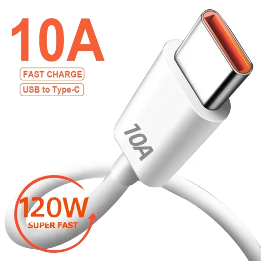 Кабель USB Type C 120 Вт 10 А