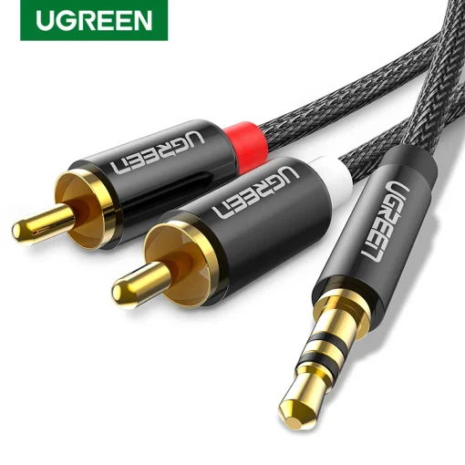 Кабель Ugreen RCA HiFi Stereo 2RCA-3,5 мм