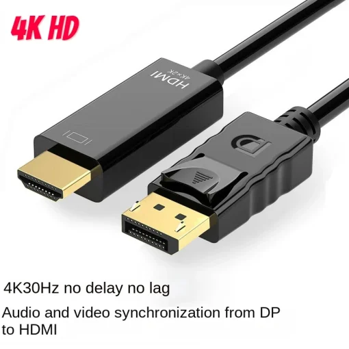 Кабель-адаптер DisplayPort - HDMI, 1.8 м, 4k