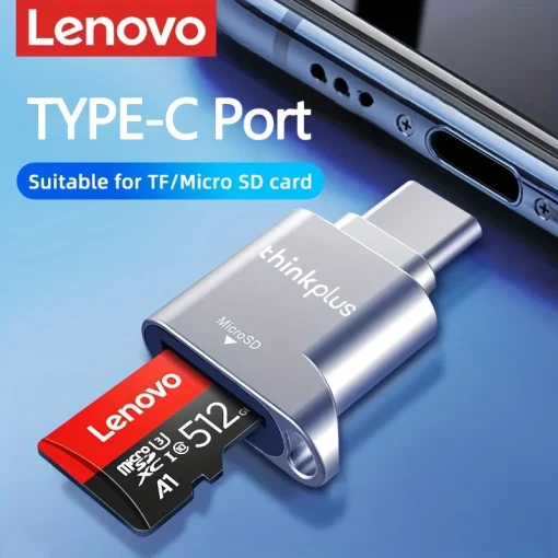 Кардридер Lenovo Micro SD, переходник USB C с SD-картой