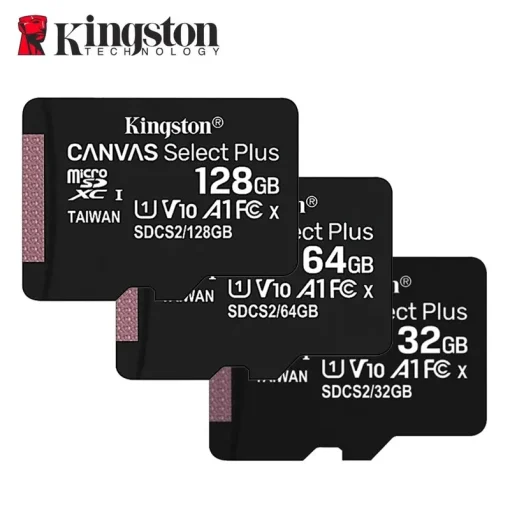 Карта памяти Kingston 128ГБ 32ГБ microSD TF 64ГБ U1 V10 A1 MicroSD