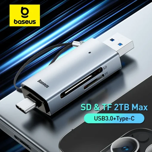 Картридер Baseus USB C и USB 3.0