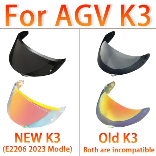 Козырек K3 для щитка AGV K3 2023 Новая форма E2206 Фотохромный Старый K3