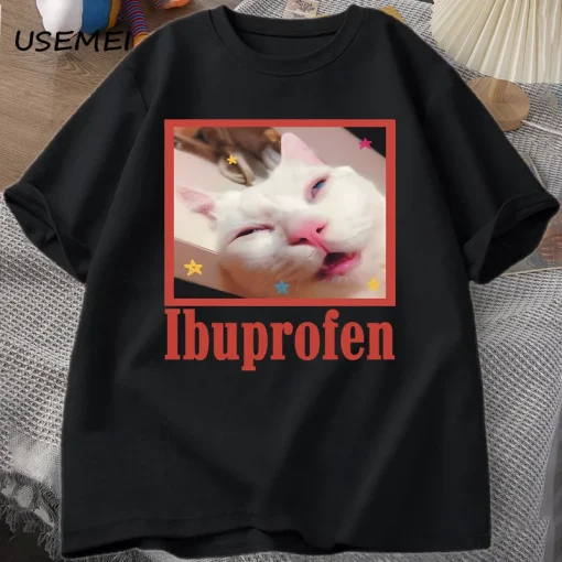 Кофта с котом и надписью Ibuprofen