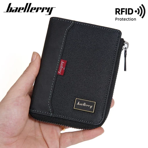 Кошелек мужской Baellerry с RFID, держатель для карт премиум-класса