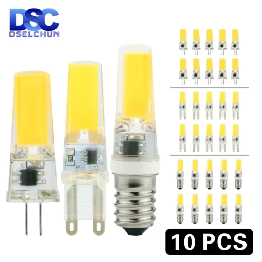 Лампа 10x G4G9E14 LED COB 369 Вт, 12 В220 В