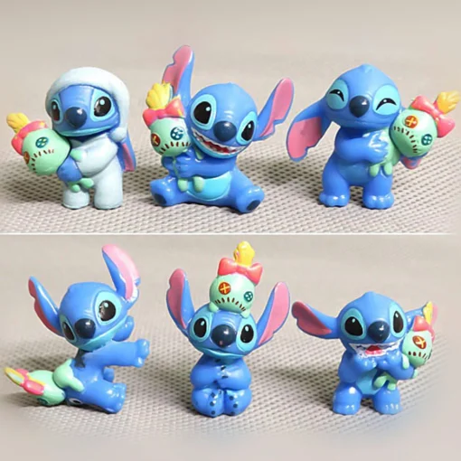 Милые 6 минифигурок Miniso Lilo & Stitch