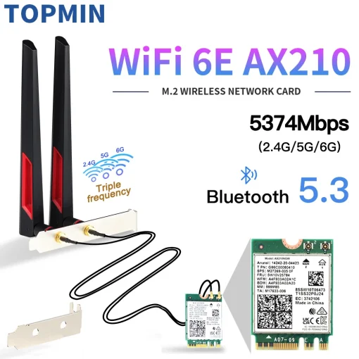 Модуль Wi-Fi 6E M.2 AX210