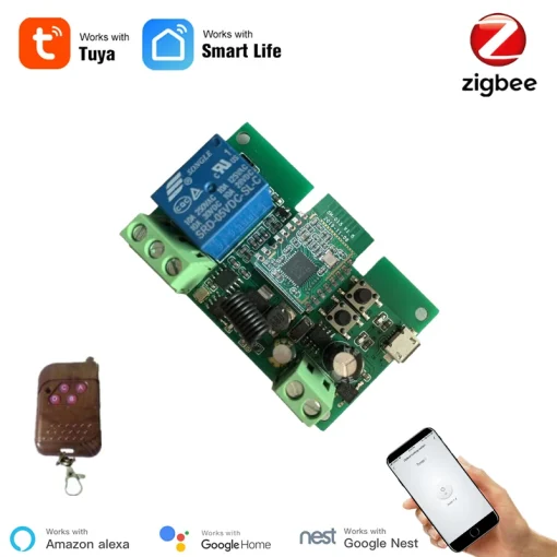 Модуль выключателя Tuya Zigbee с RF433