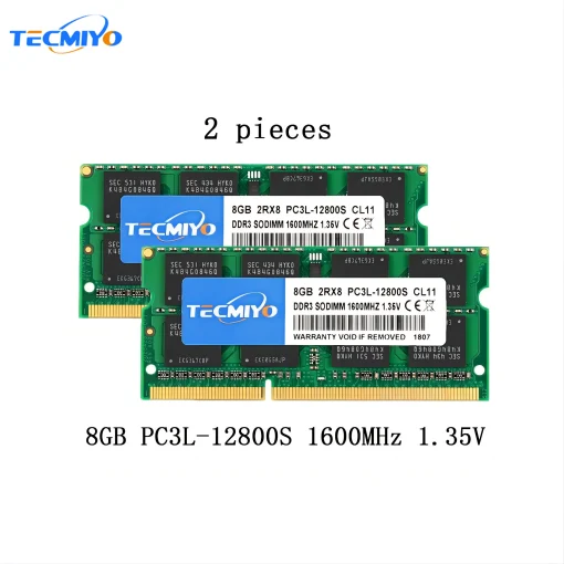 Модуль оперативной памяти Tecmiyo для ноутбука 16 ГБ (2 x 8 ГБ) DDR3L