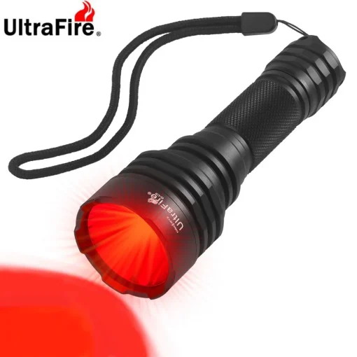 Мощный красный светодиодный фонарь UltraFire C8